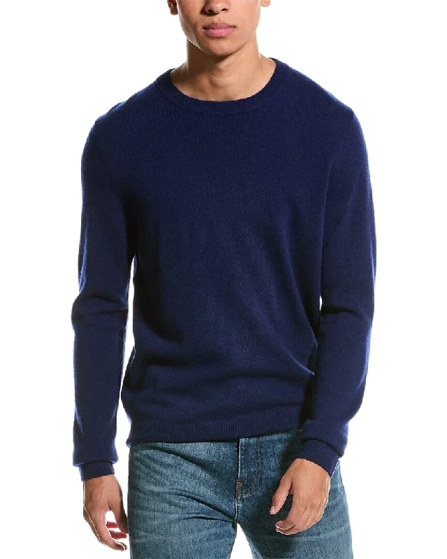 Qi Cashmere Solid Cashmere Crewneck Sweater