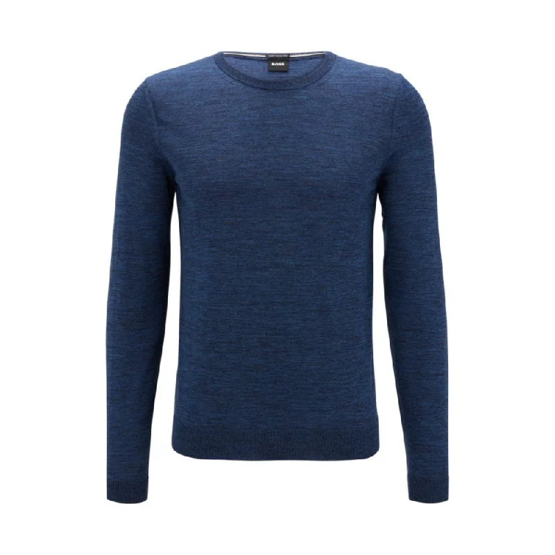 Slim-fit sweater in virgin wool