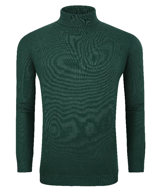 Tom Baine Slim Fit Performance Cotton Turtle Neck