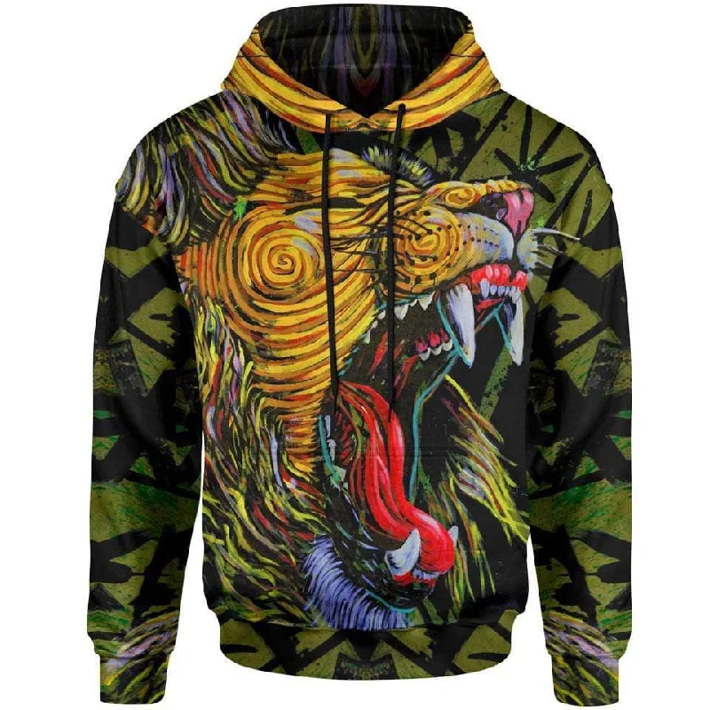 African Lion Pullover Hoodie