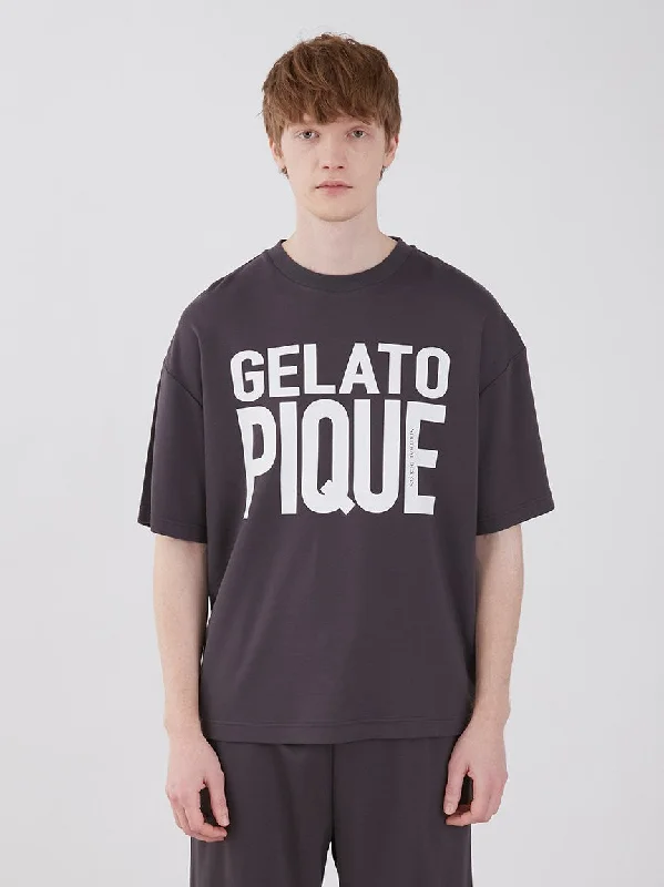 Gelato Pique Big Logo Unisex Oversized Loungewear Tops