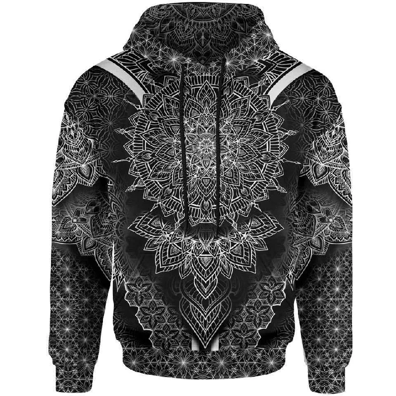 Blackout Mandala Pullover Hoodie