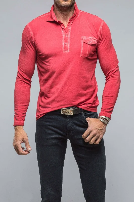 Cafe Paco LS Polo Shirt In Fragola