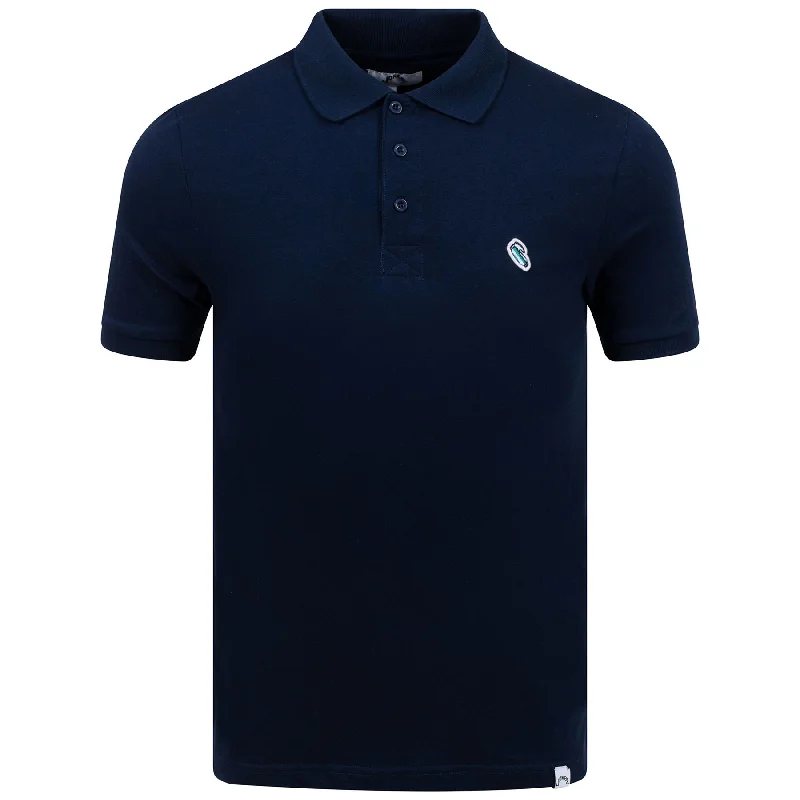 Green Golf Bag Badge Polo Navy - AW23