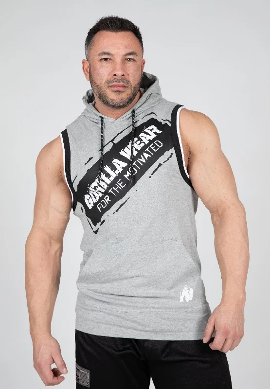 Loretto Hooded Tank Top - Gray