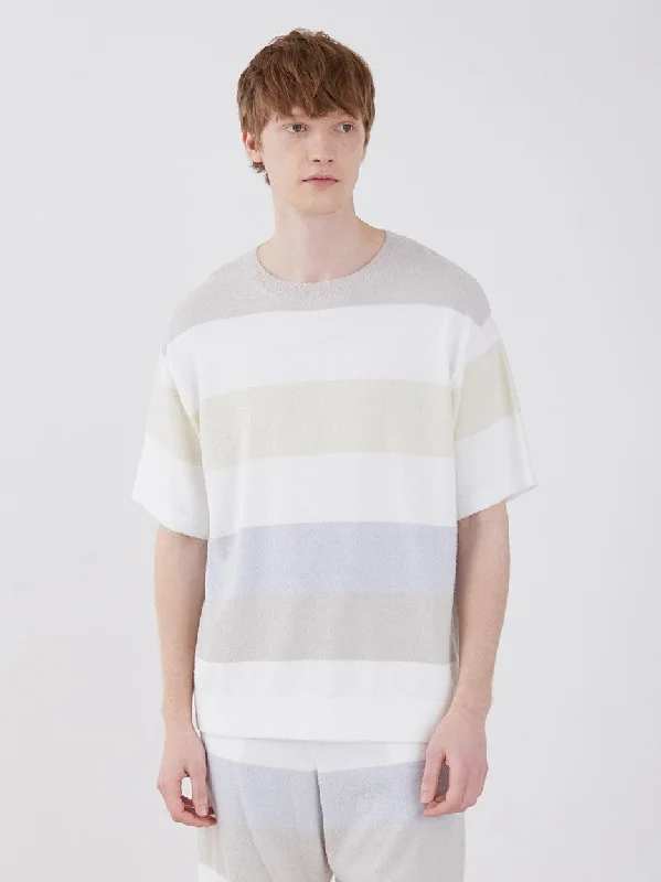 Smoothie Stripe Oversized Short Sleeve Sweatshirt Loungewear