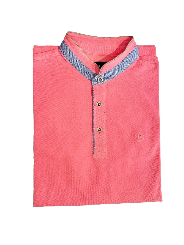 NERO COLLAR PINK POLO