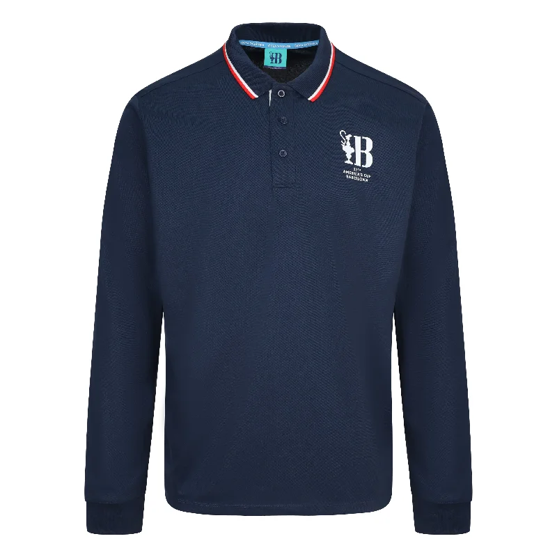 37th America's Cup Men's Ocean Long Sleeve Polo Shirt