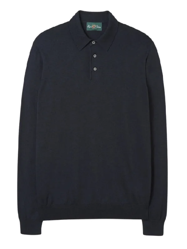 PENTLOW LONG SLEEVE NAVY POLO