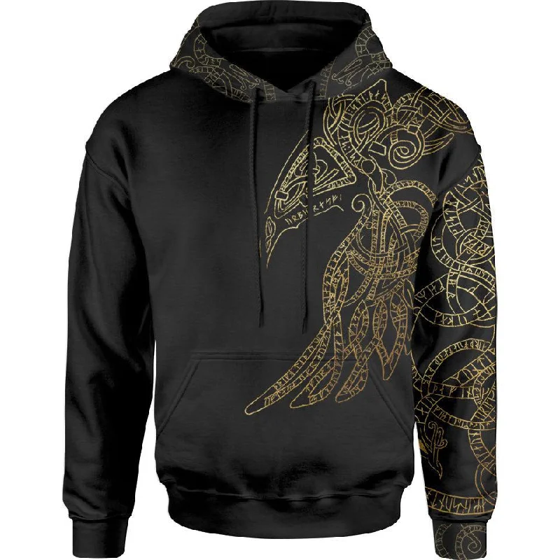 Raven God Pullover Hoodie