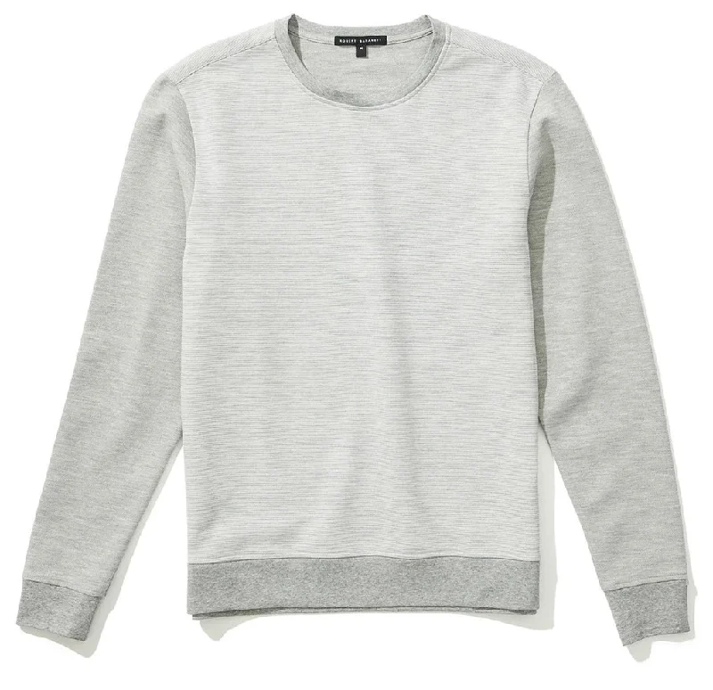 Robert Barakett Downton LS Crew Neck Light Grey