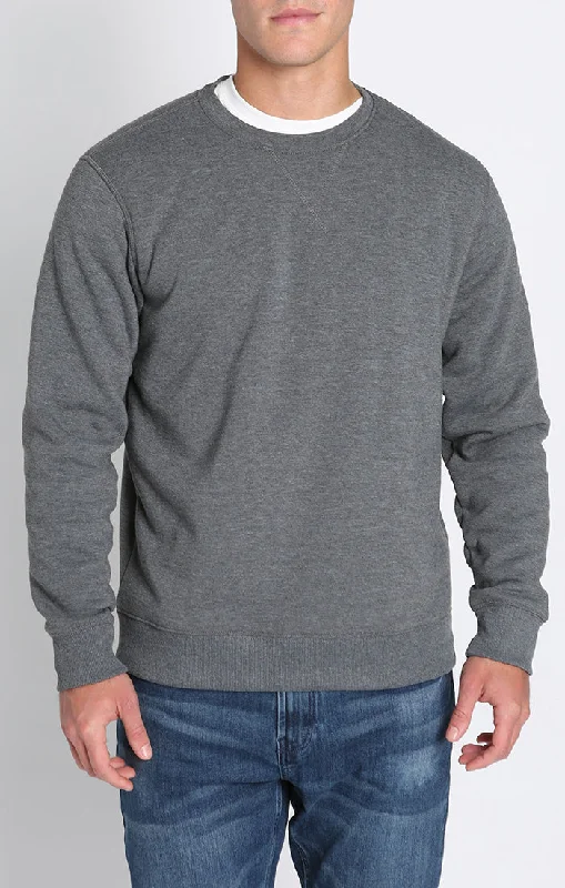 Sherpa Lined Soft Touch Fleece Crewneck