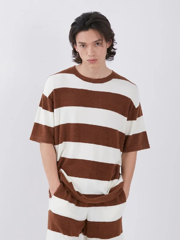 Smoothie Light 2-Striped Oversized Lounge Shirt