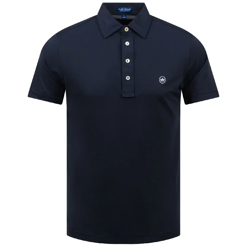 Soul Tailored Fit Performance Mesh Polo Black - AW24