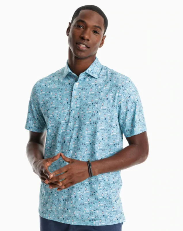 Southern Tide DRIVER RIDGECREST PRINTED PERFORMANCE POLO SHIRT