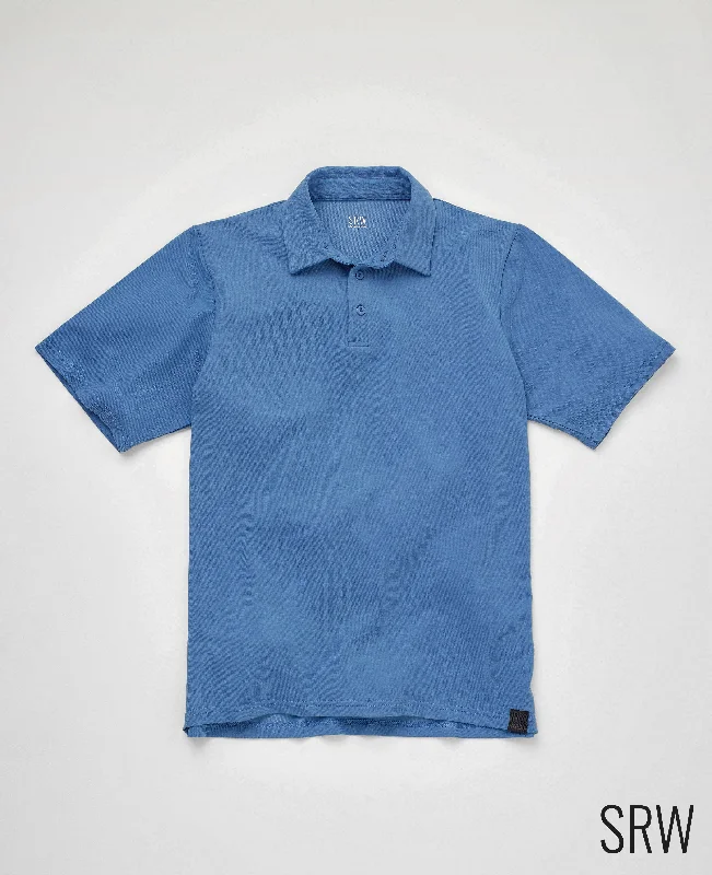 Blue Short Sleeve Active Polo Shirt