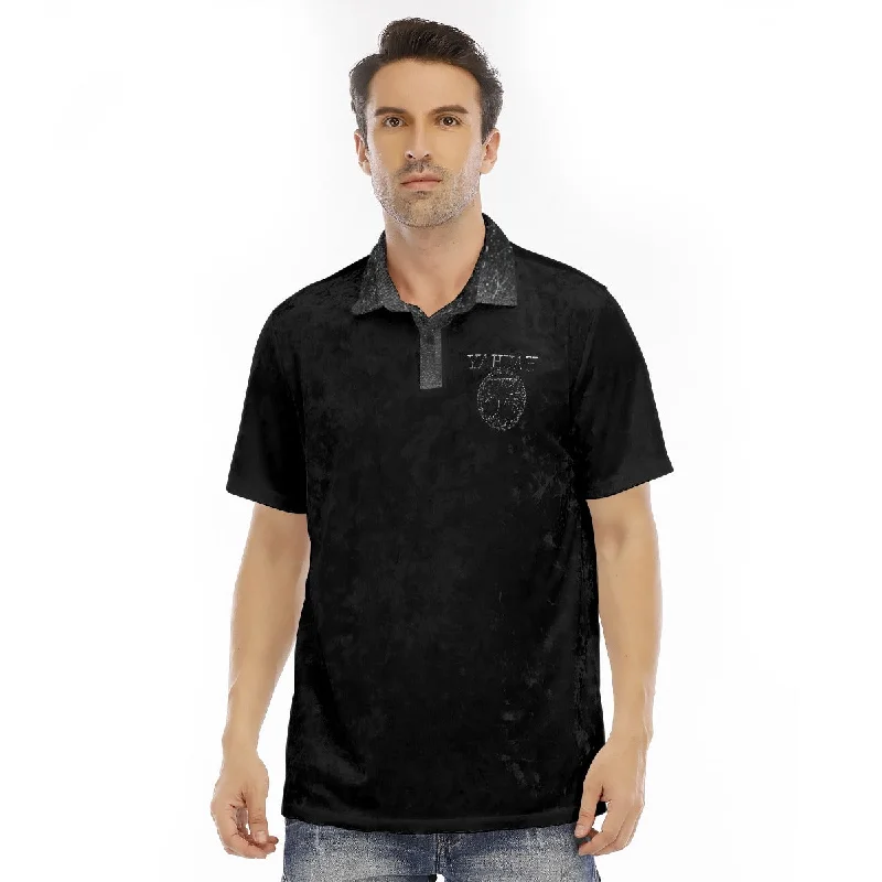 Yahuah-Tree of Life 02-04 Men's Designer Velvet Polo Shirt